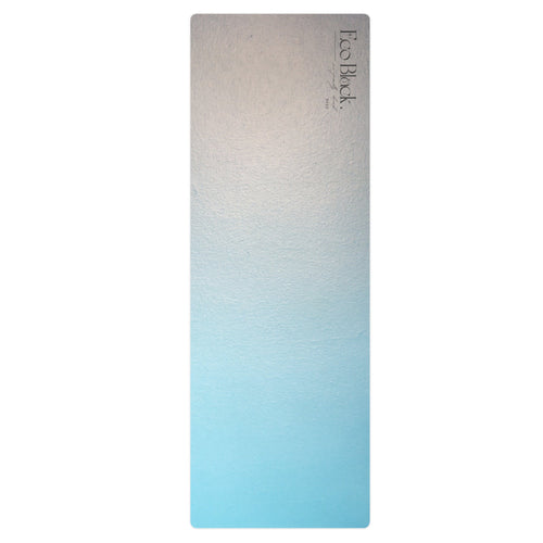Azure Calm Natural Rubber Yoga Mat | Non-Toxic & Eco-Friendly | Eco Black