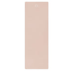 Blush yoga mat with centered logo
