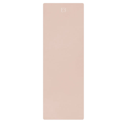 Blushing Petal Natural Rubber Yoga Mat | Non-Toxic & Eco-Friendly | Eco Black