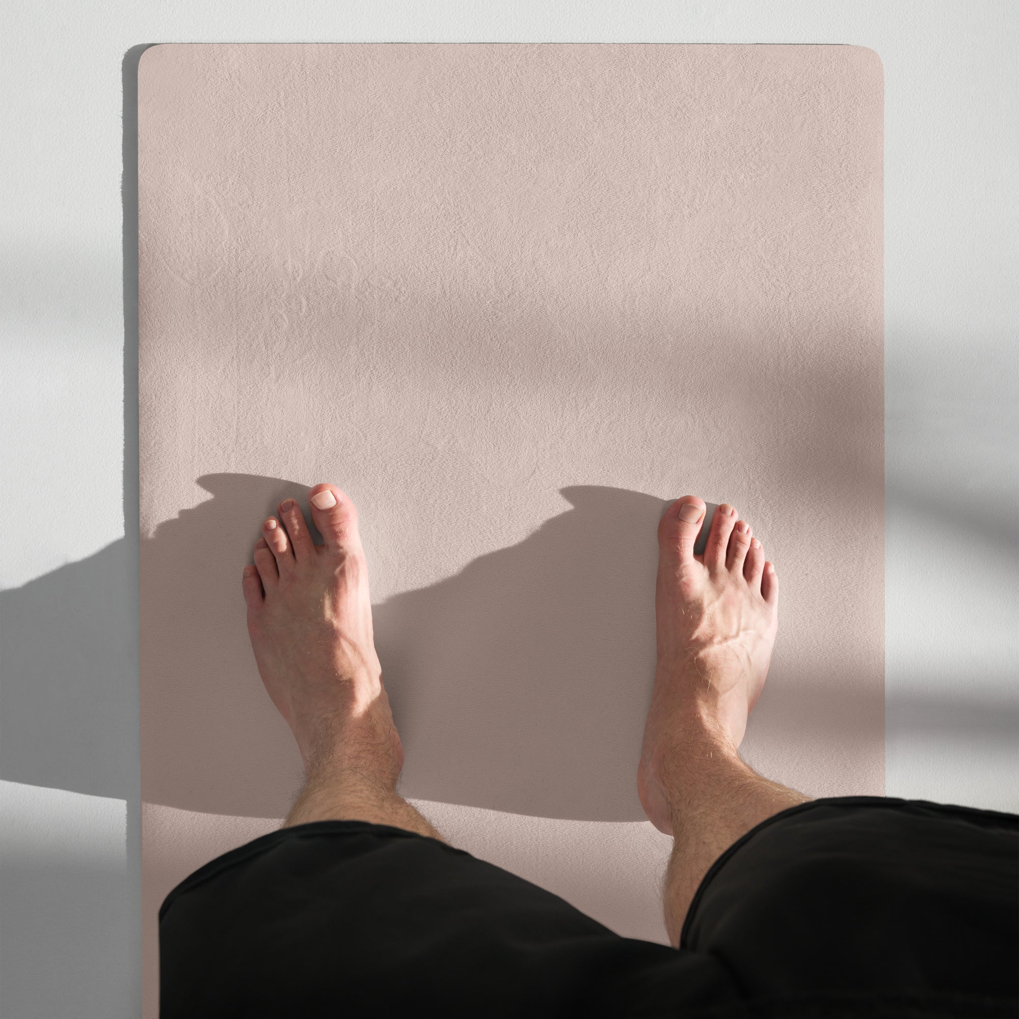 Blushing Petal Natural Rubber Yoga Mat | Non-Toxic & Eco-Friendly | Eco Black
