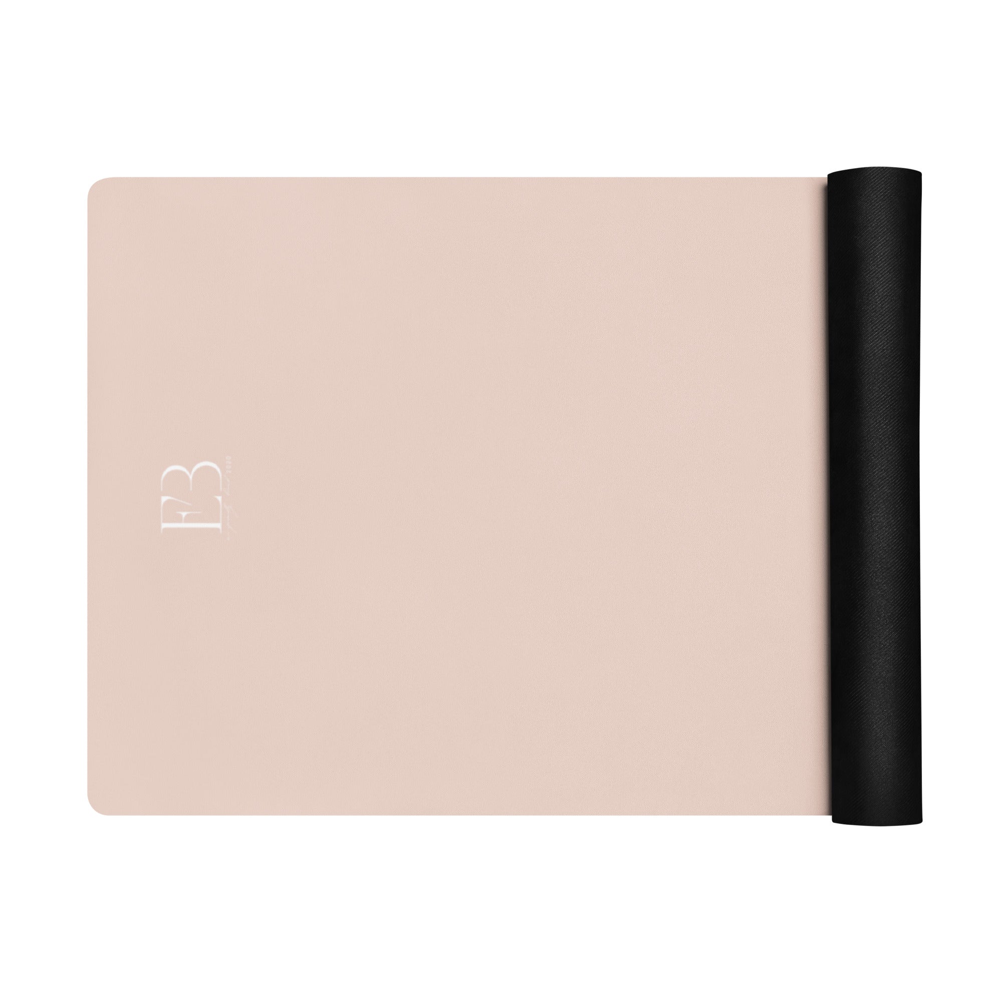Blushing Petal Natural Rubber Yoga Mat | Non-Toxic & Eco-Friendly | Eco Black