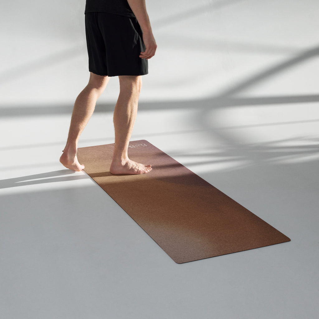 Burnet Sienna Natural Rubber Yoga Mat | Non-Toxic & Eco-Friendly | Eco Black