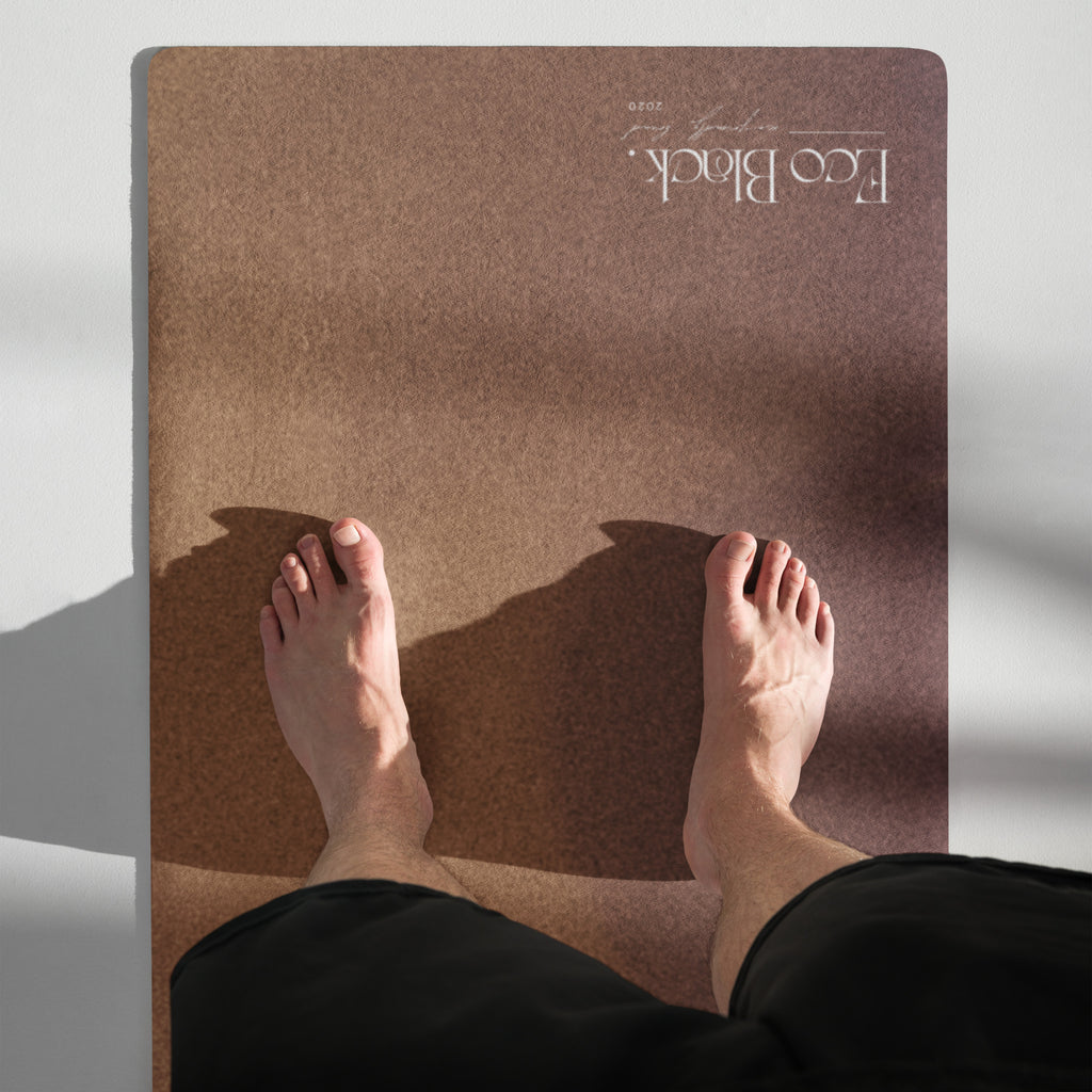 Product mockupBurnet Sienna Natural Rubber Yoga Mat | Non-Toxic & Eco-Friendly | Eco Black