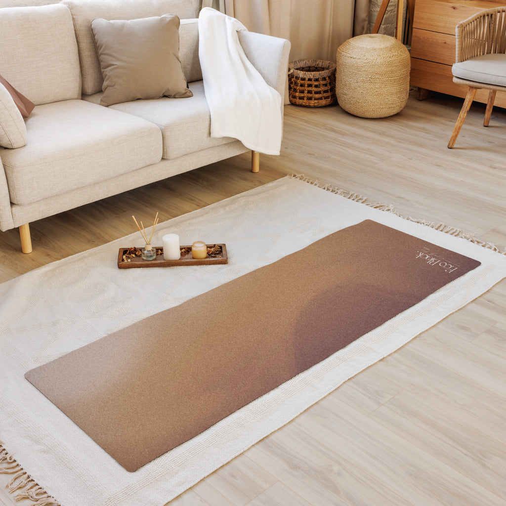 Burnet Sienna Natural Rubber Yoga Mat | Non-Toxic & Eco-Friendly | Eco Black