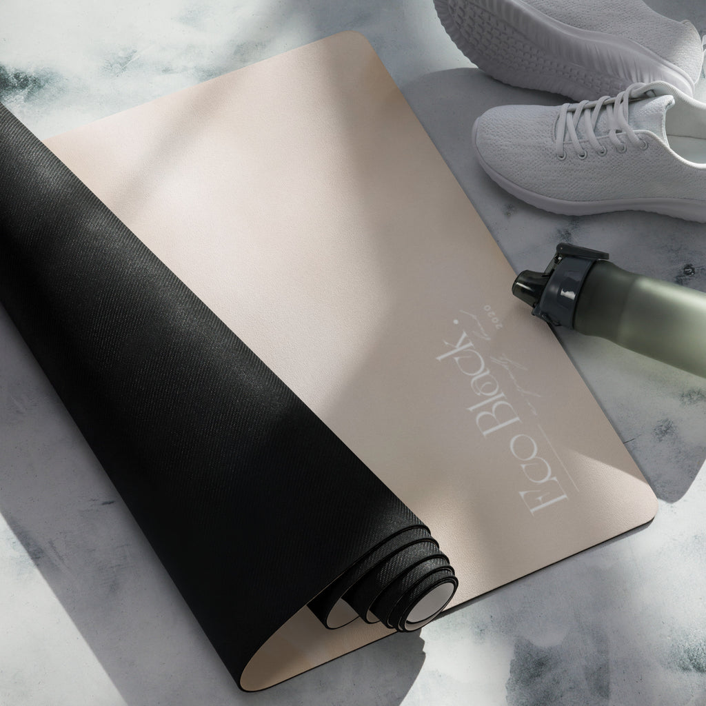Feather Whisper Natural Rubber Yoga Mat | Non-Toxic & Eco-Friendly | Eco Black