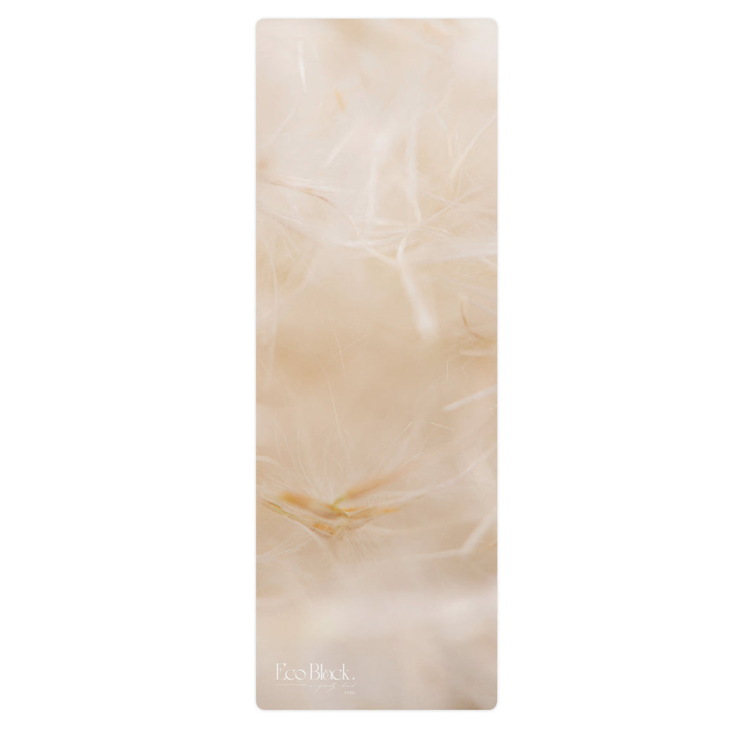 Feather Whisper Natural Rubber Yoga Mat | Non-Toxic & Eco-Friendly | Eco Black