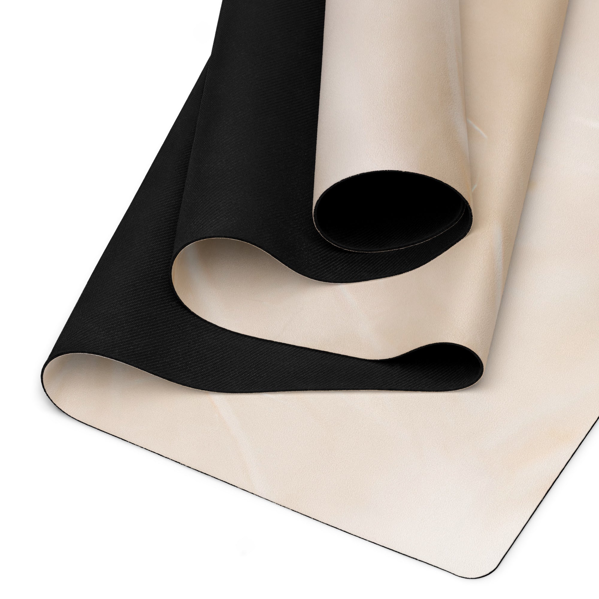 Feather Whisper Natural Rubber Yoga Mat | Non-Toxic & Eco-Friendly | Eco Black