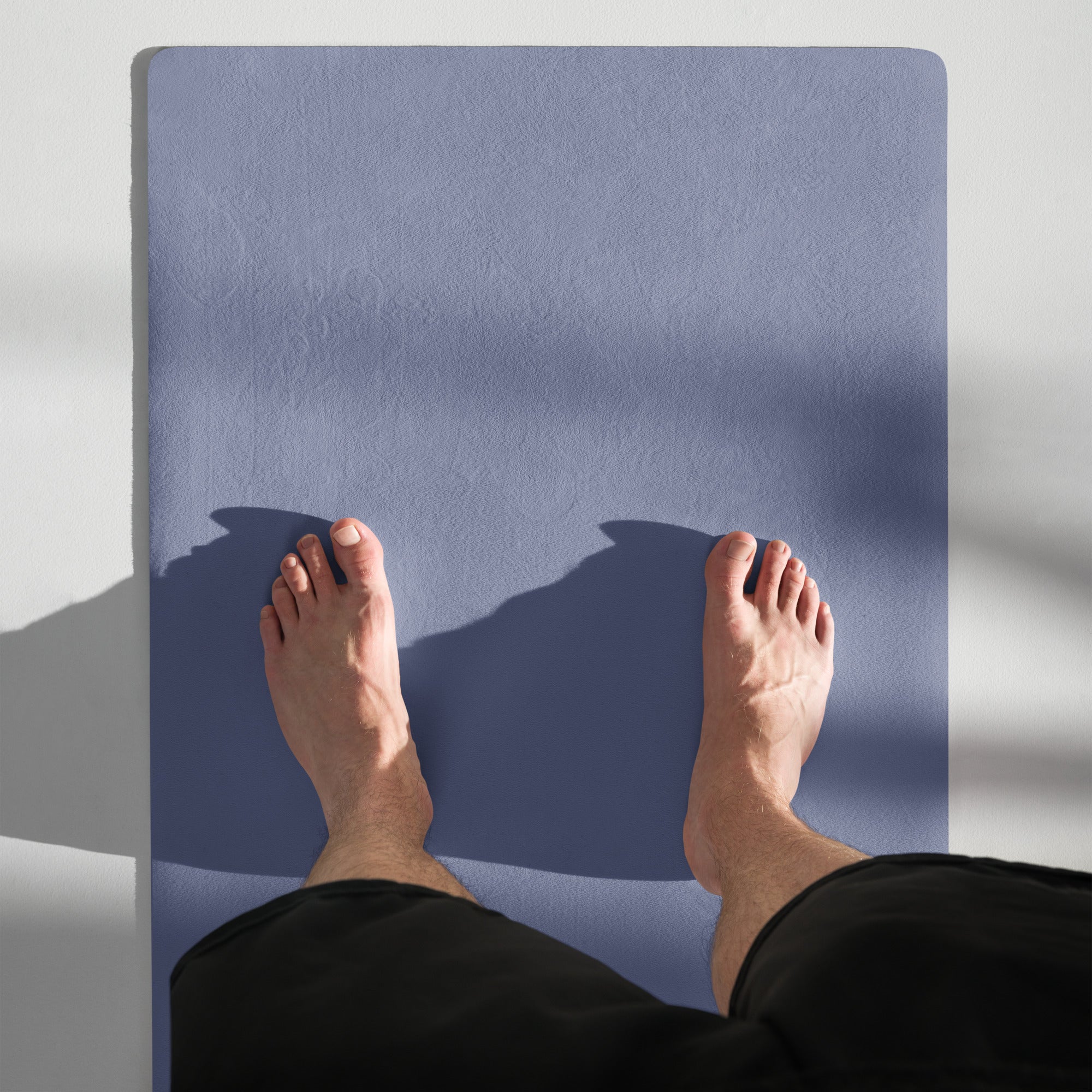 Pale Iris Natural Rubber Yoga Mat | Non-Toxic & Eco-Friendly | Eco Black