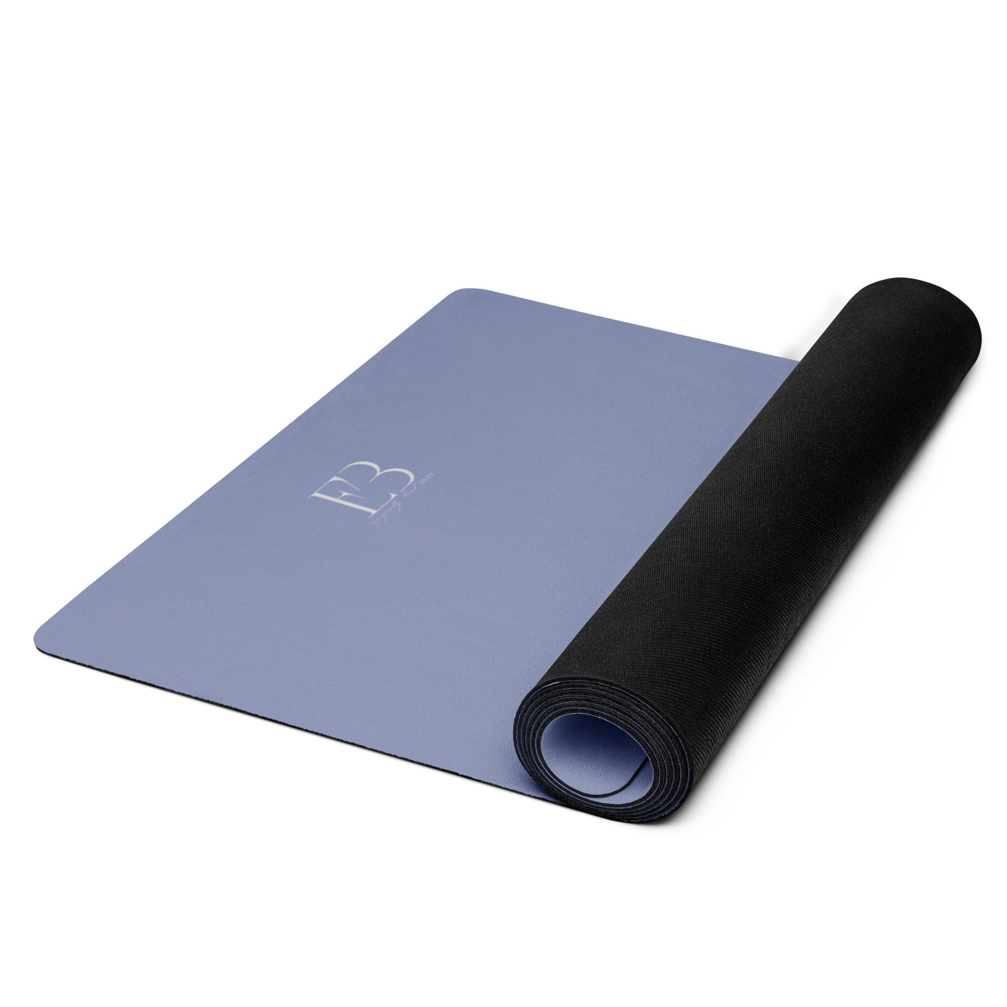 Pale Iris Natural Rubber Yoga Mat | Non-Toxic & Eco-Friendly | Eco Black
