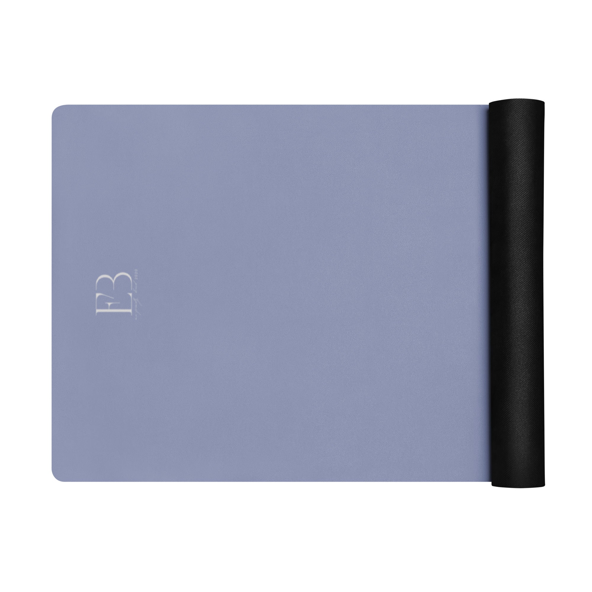 Pale Iris Natural Rubber Yoga Mat | Non-Toxic & Eco-Friendly | Eco Black