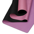Rose Orchid Natural Rubber Yoga Mat | Non-Toxic & Eco-Friendly | Eco Black