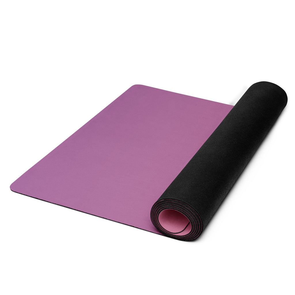 Rose Orchid Natural Rubber Yoga Mat | Non-Toxic & Eco-Friendly | Eco Black