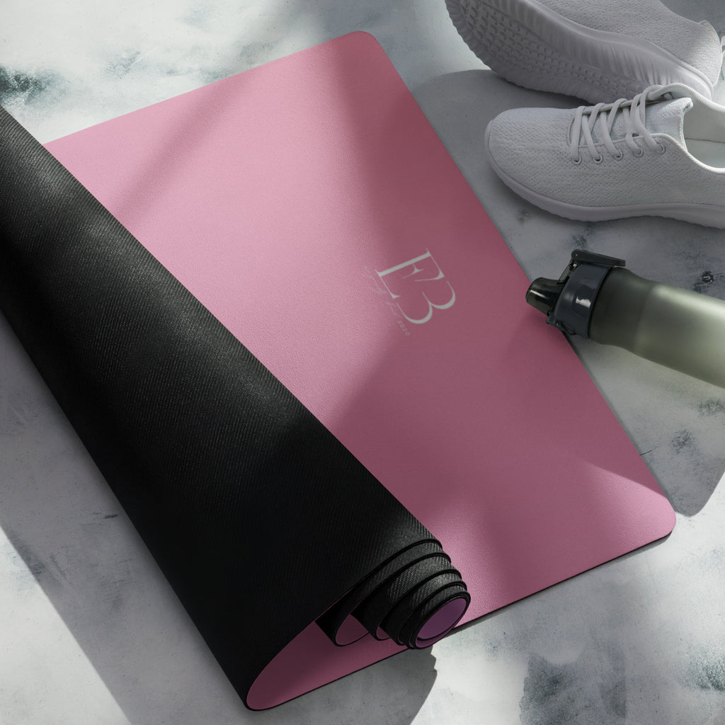 Rose Orchid Natural Rubber Yoga Mat | Non-Toxic & Eco-Friendly | Eco Black
