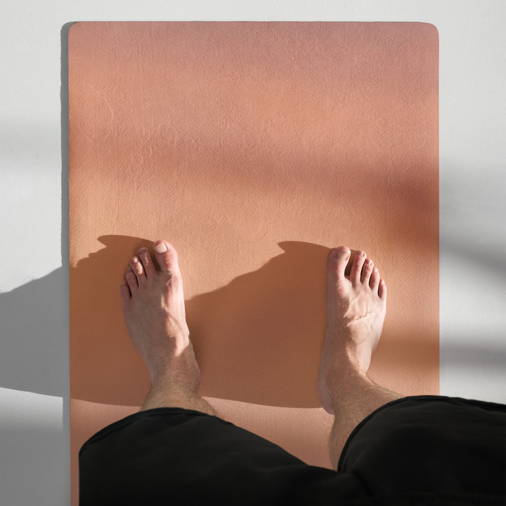 Sunset Hour Natural Rubber Yoga Mat | Non-Toxic & Eco-Friendly | Eco Black