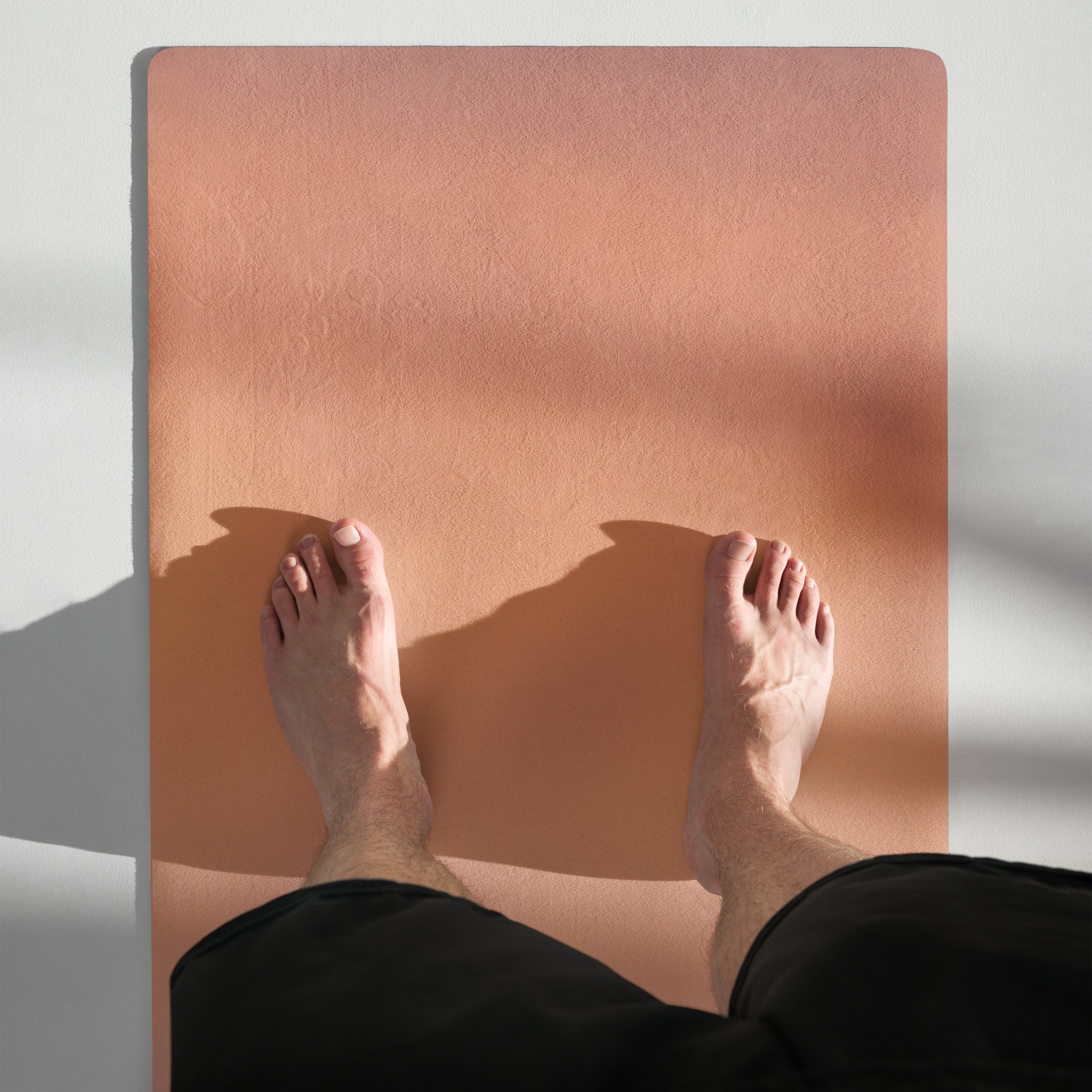 Sunset Hour Natural Rubber Yoga Mat | Non-Toxic & Eco-Friendly | Eco Black