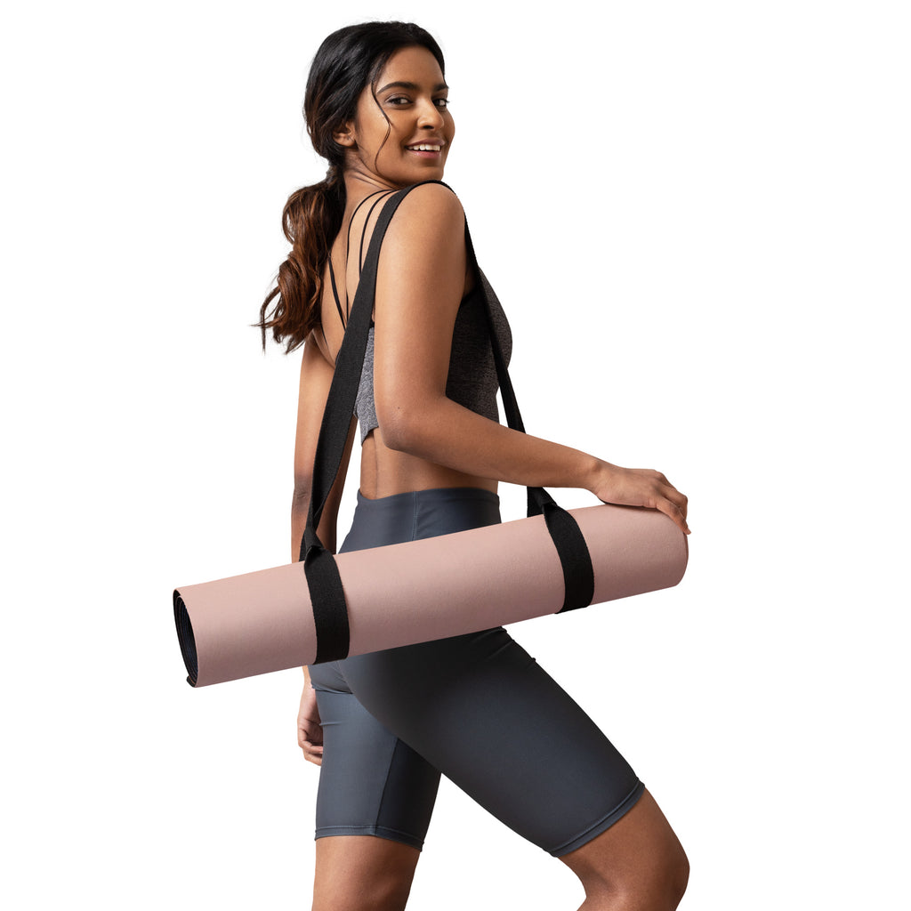 Sunset Hour Natural Rubber Yoga Mat | Non-Toxic & Eco-Friendly | Eco Black