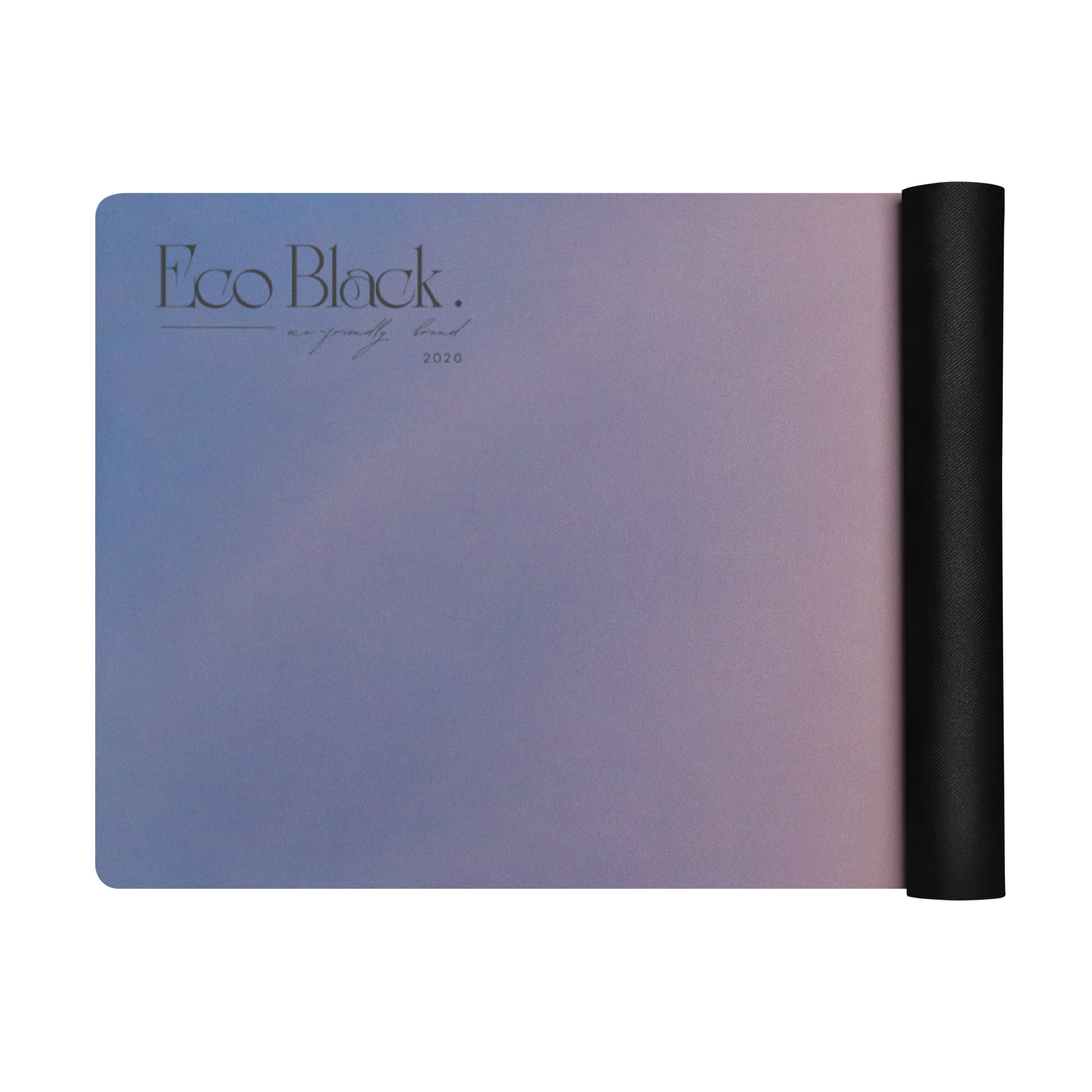Sunset Hour Natural Rubber Yoga Mat | Non-Toxic & Eco-Friendly | Eco Black
