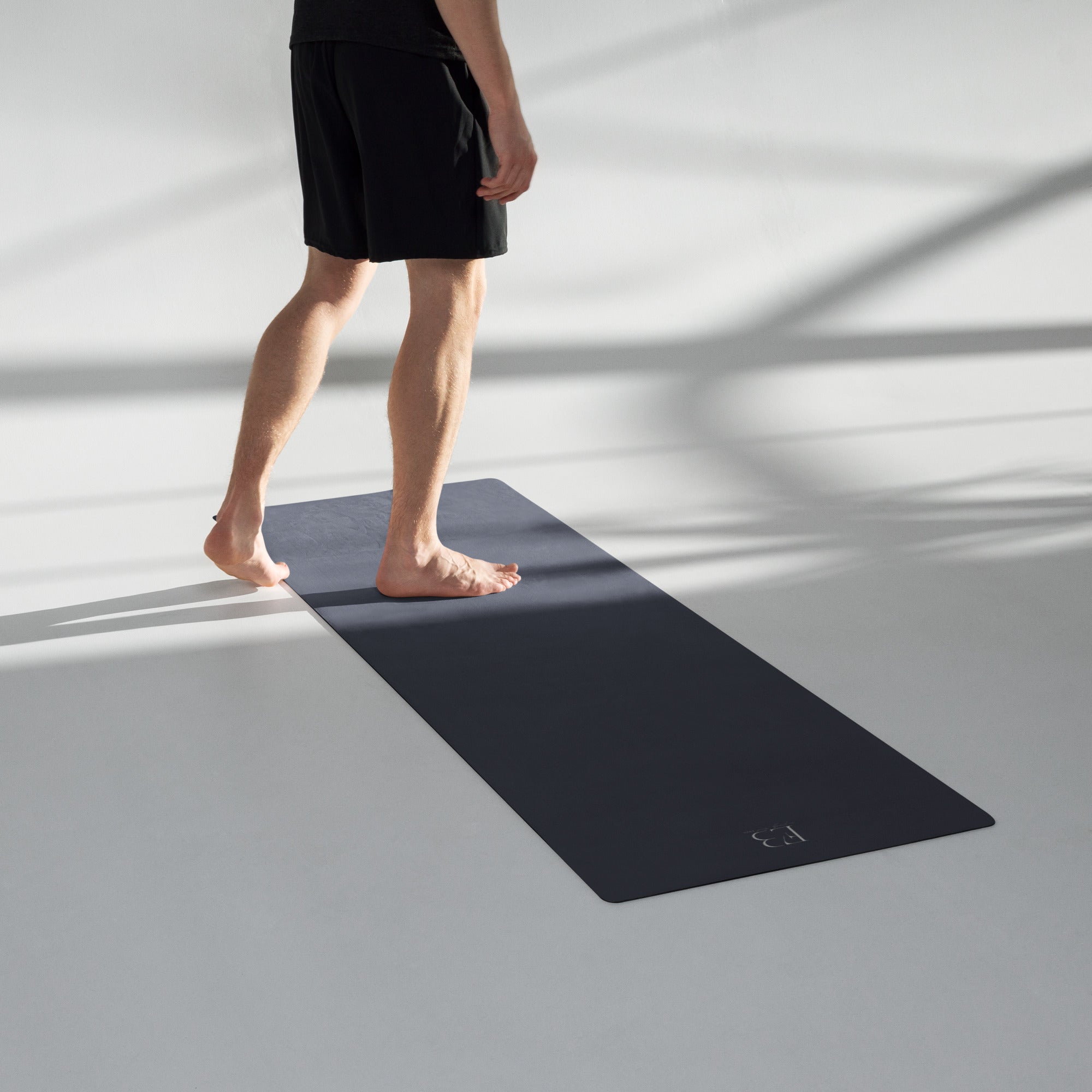 Twilight Slate Natural Rubber Yoga Mat | Non-Toxic & Eco-Friendly | Eco Black