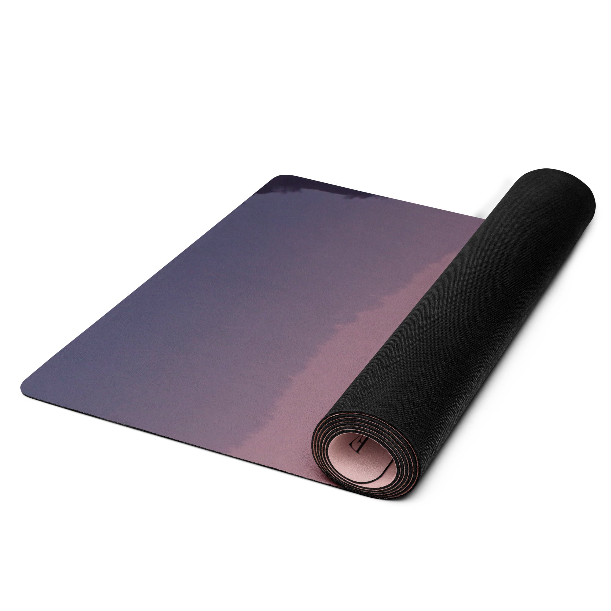 Violet Horizon Natural Rubber Yoga Mat | Non-Toxic & Eco-Friendly | Eco Black