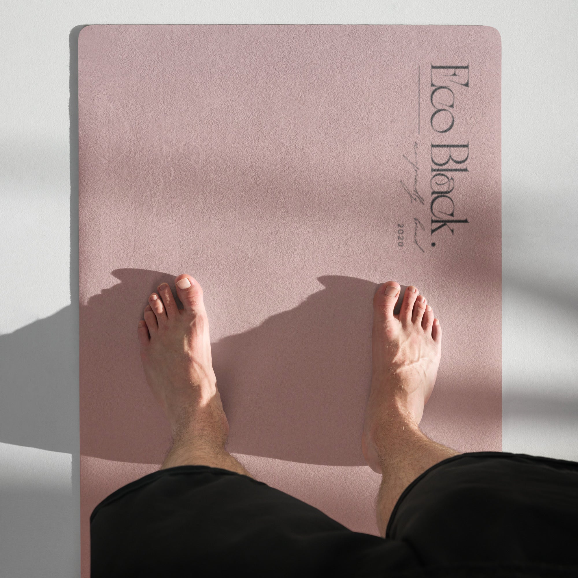 Violet Horizon Natural Rubber Yoga Mat | Non-Toxic & Eco-Friendly | Eco Black