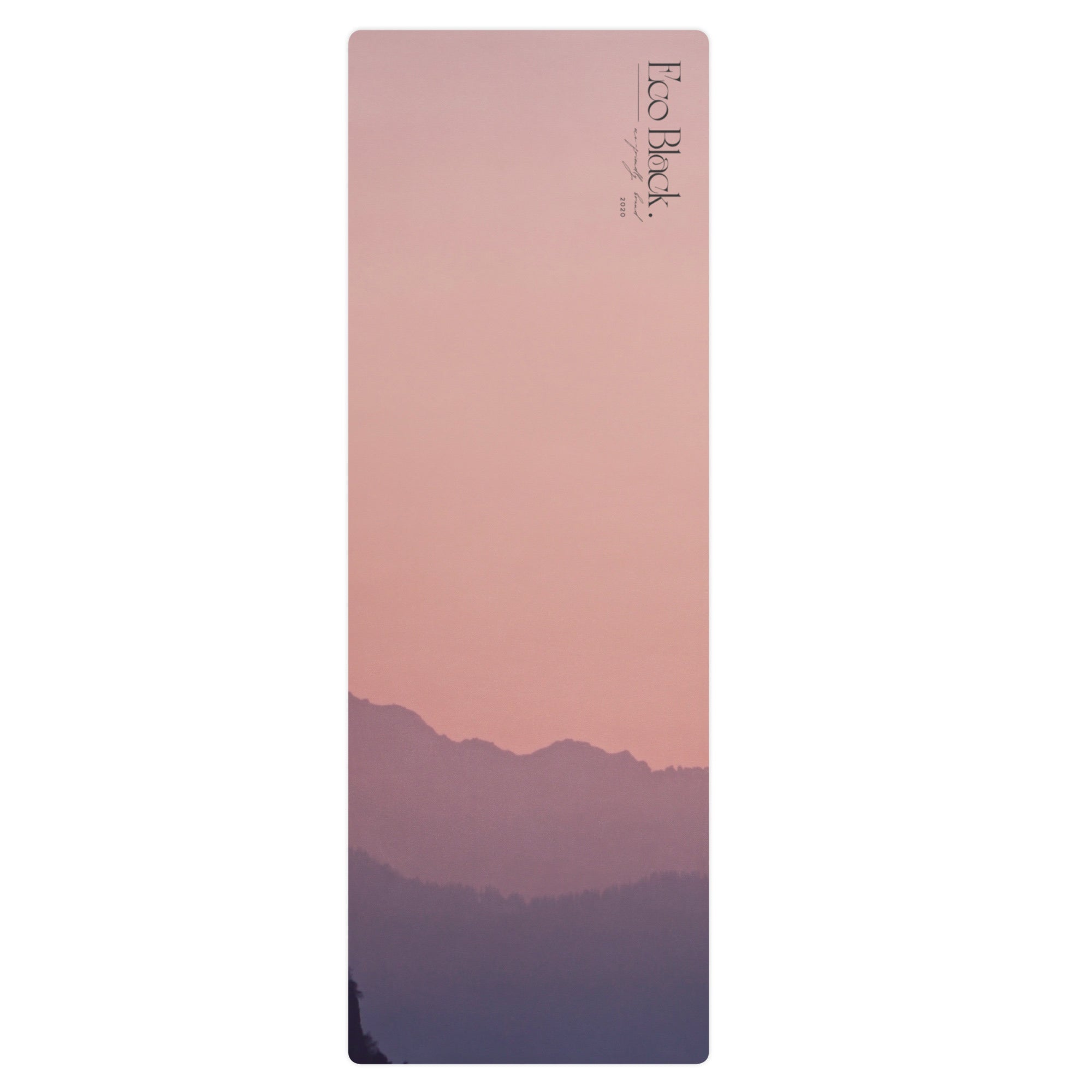 Violet Horizon Natural Rubber Yoga Mat | Non-Toxic & Eco-Friendly | Eco Black