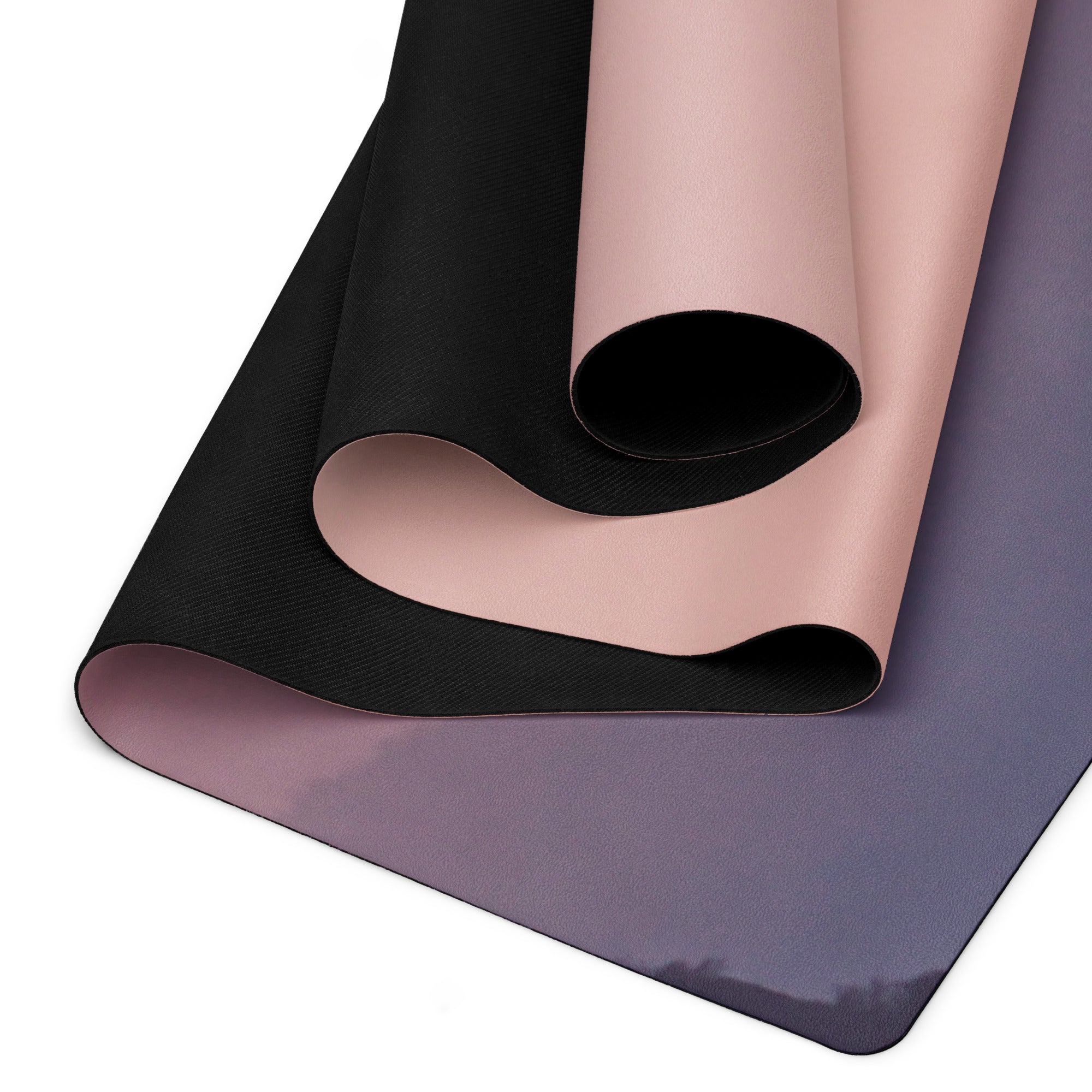 Violet Horizon Natural Rubber Yoga Mat | Non-Toxic & Eco-Friendly | Eco Black
