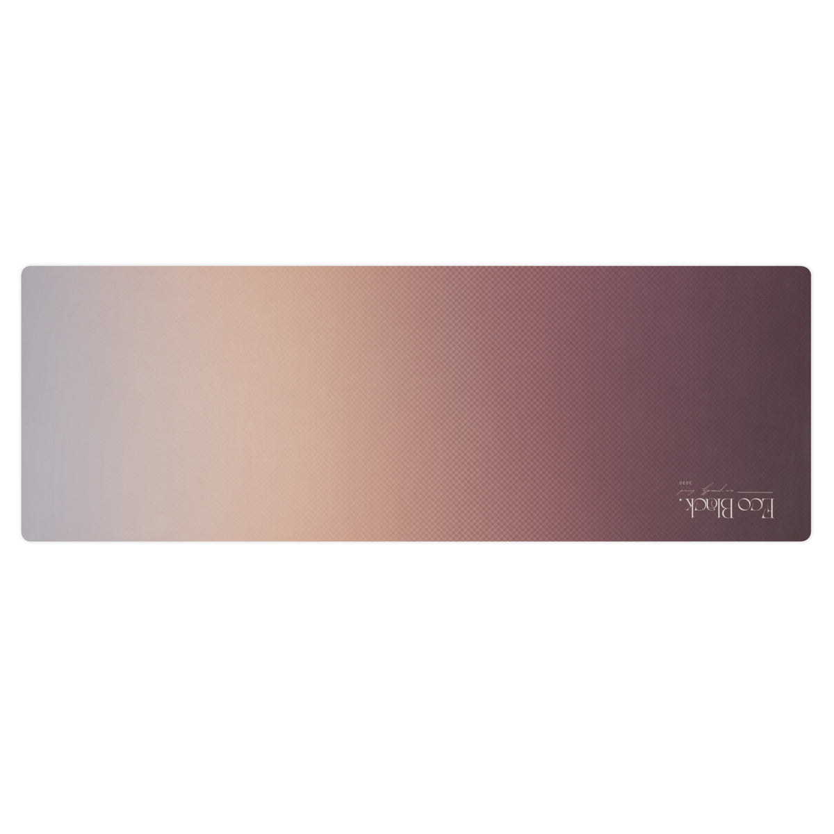 Pink natural rubber yoga mat with textured grip surface