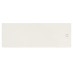 Vanilla cream natural rubber yoga mat with embossed logo