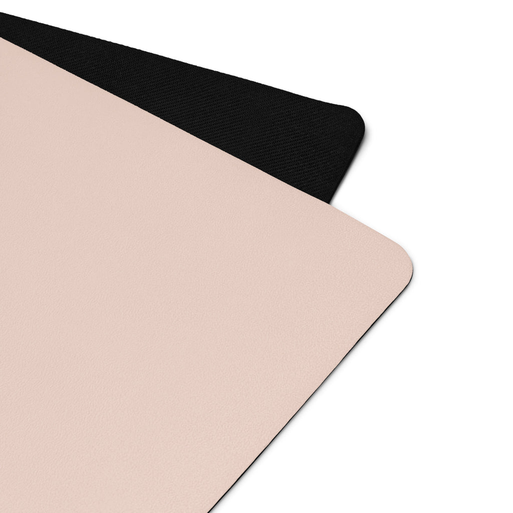 Blushing Petal Natural Rubber Yoga Mat | Non-Toxic & Eco-Friendly | Eco Black