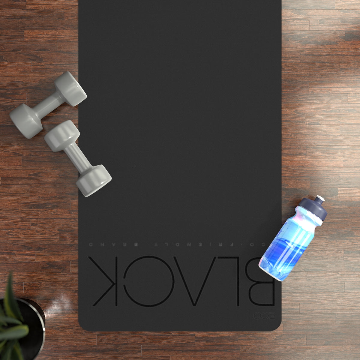 Eco Black Rubber Yoga Mat