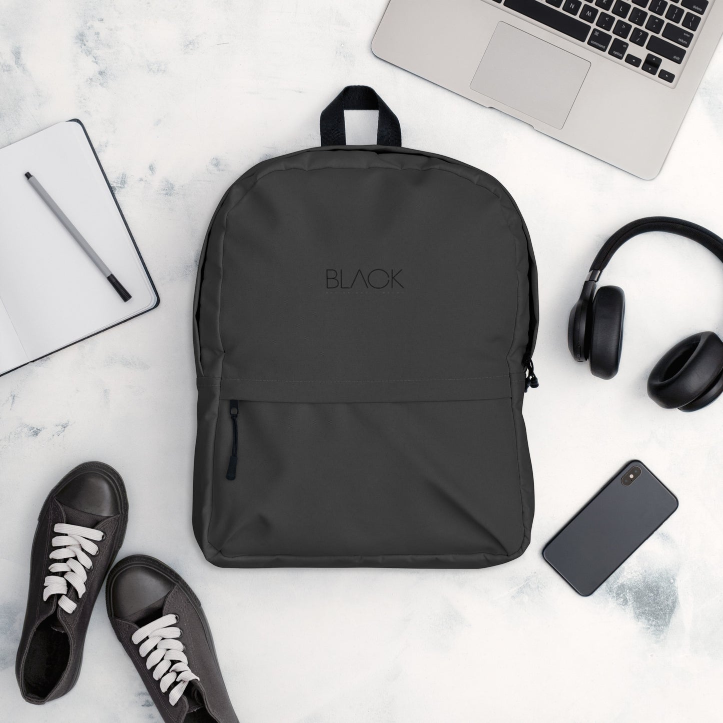 Eco Black Laptop Backpack