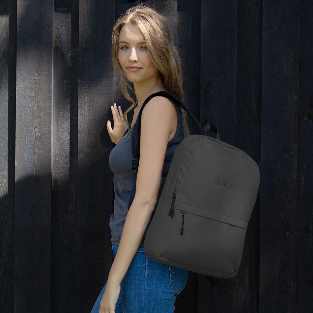 Eco Black Laptop Backpack