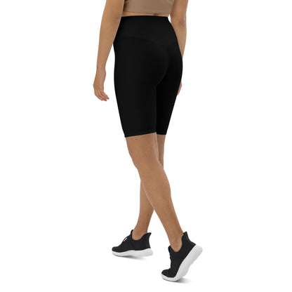 Eco Black Biker Long Shorts