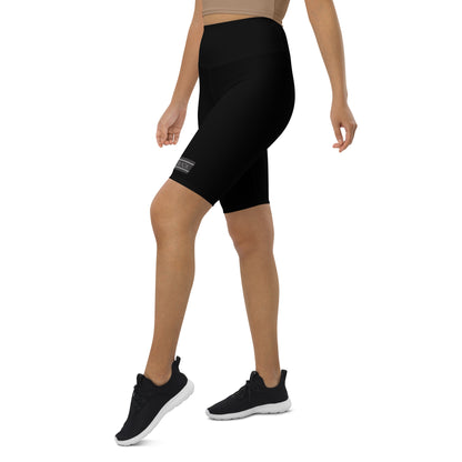 Eco Black Biker Long Shorts