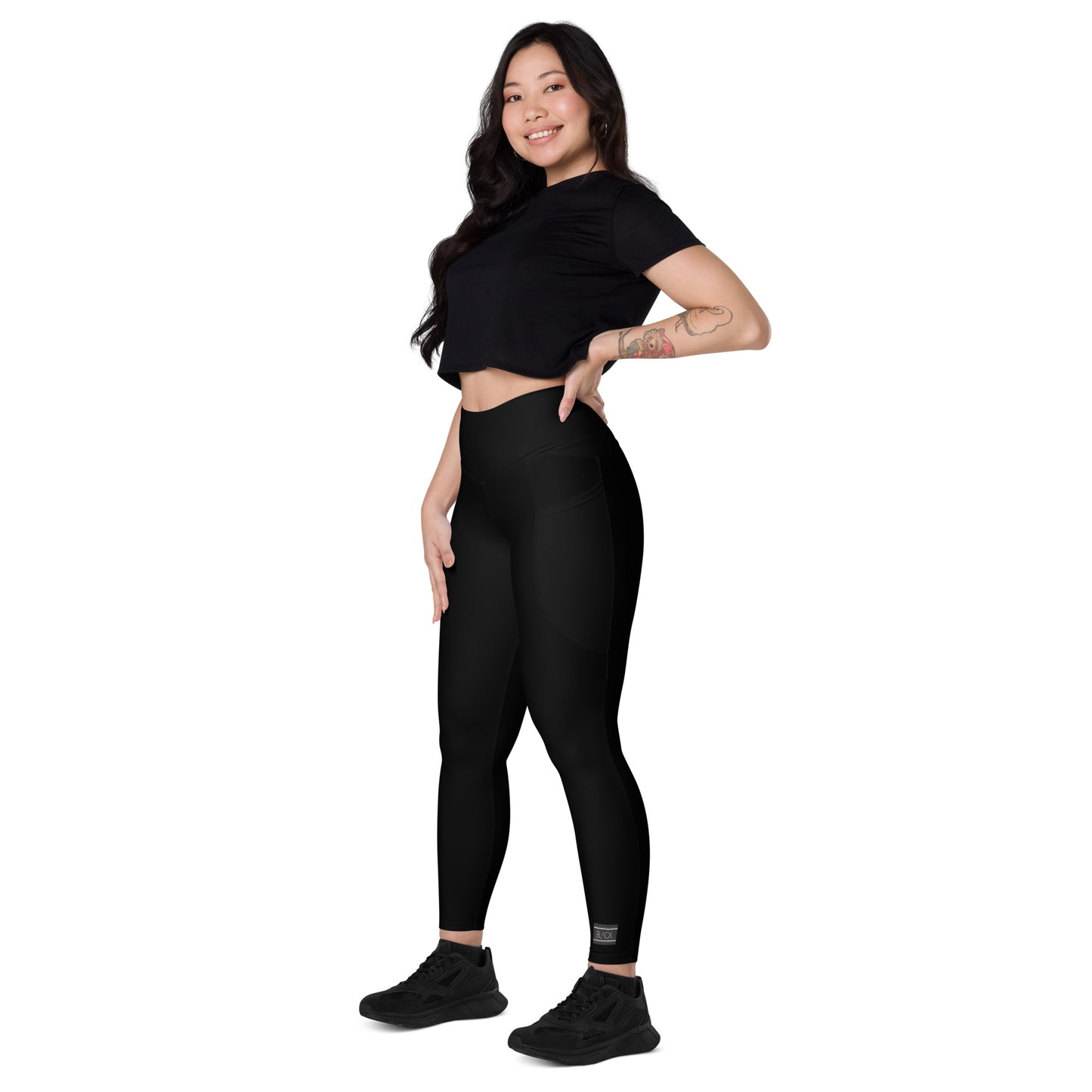 Eco Black Leggings with pockets