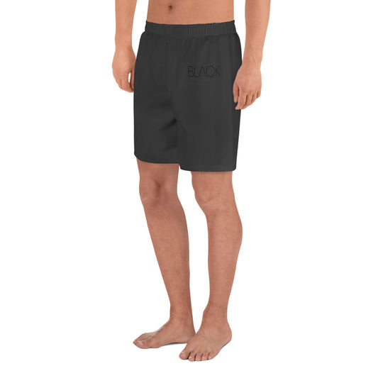 Eco Black Recycled Athletic Shorts for Men