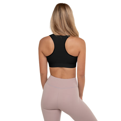 Eco Black Yoga Padded Sports Bra