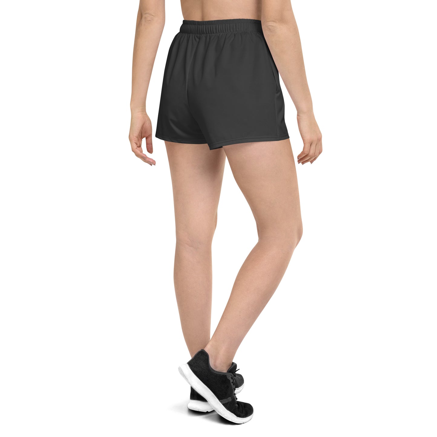 Eco Black Recycled Athletic Shorts For Women