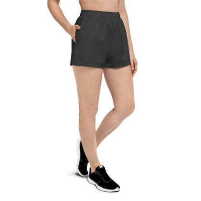 Eco Black Recycled Athletic Shorts For Women