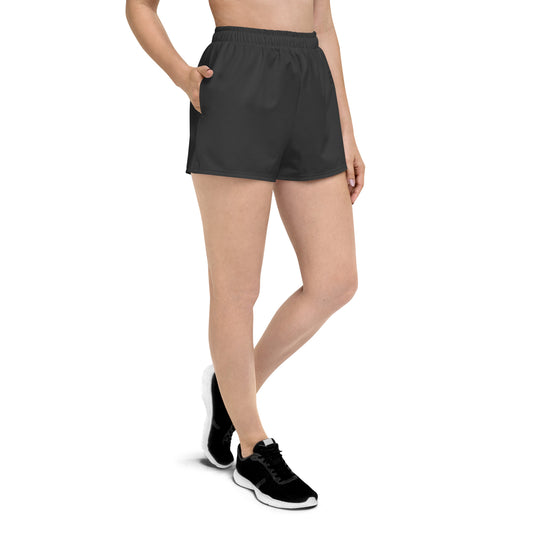 Eco Black Recycled Athletic Shorts For Women