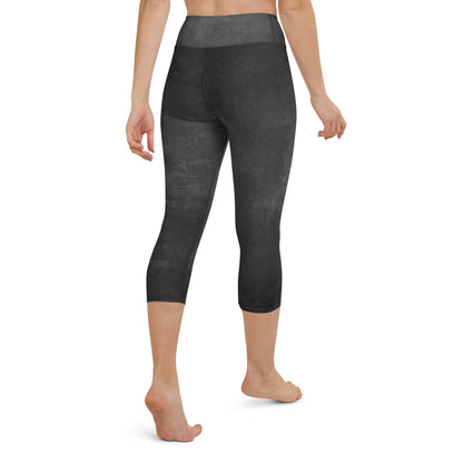 Eco Black Yoga Capri Leggings - Flattering Fit