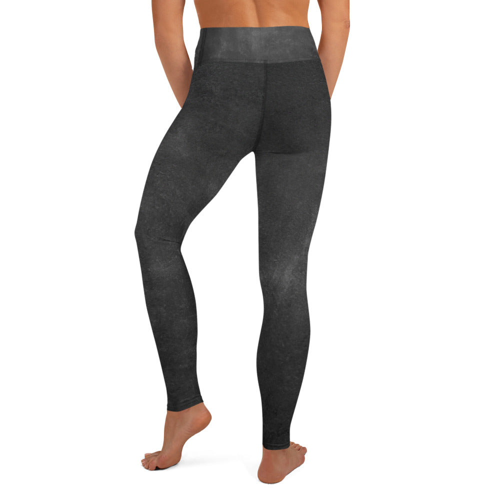 Eco Black Yoga Leggings - Flattering Fit