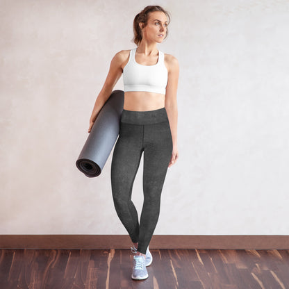 Eco Black Yoga Leggings - Flattering Fit