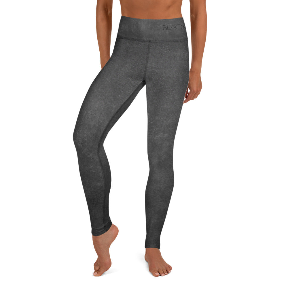 Eco Black Yoga Leggings - Flattering Fit