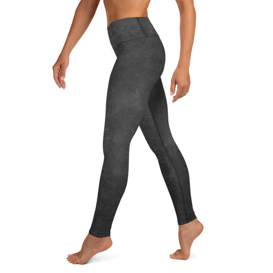 Eco Black Yoga Leggings - Flattering Fit