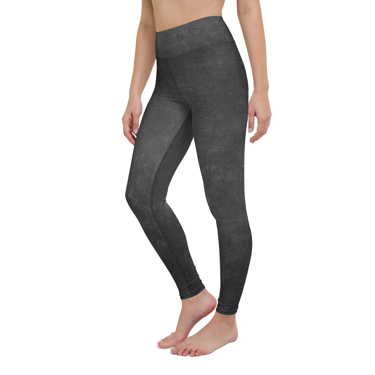 Eco Black Yoga Leggings - Flattering Fit