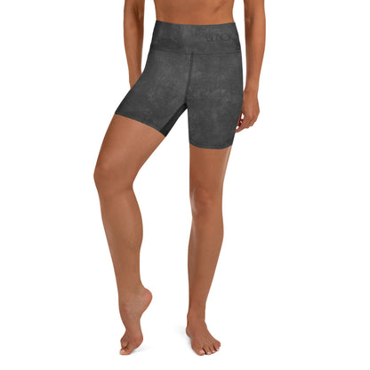 Eco Black Yoga Shorts - Flattering Fit