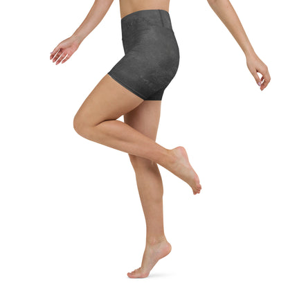 Eco Black Yoga Shorts - Flattering Fit