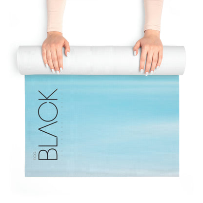 Eco Black Waves Foam Yoga Mat