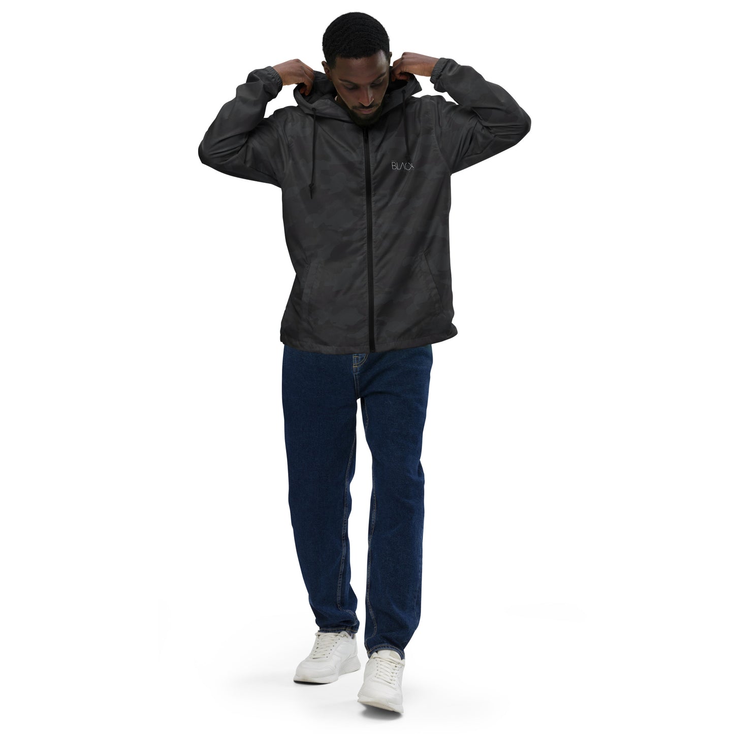 Men's lightweight zip up windbreaker - US Only